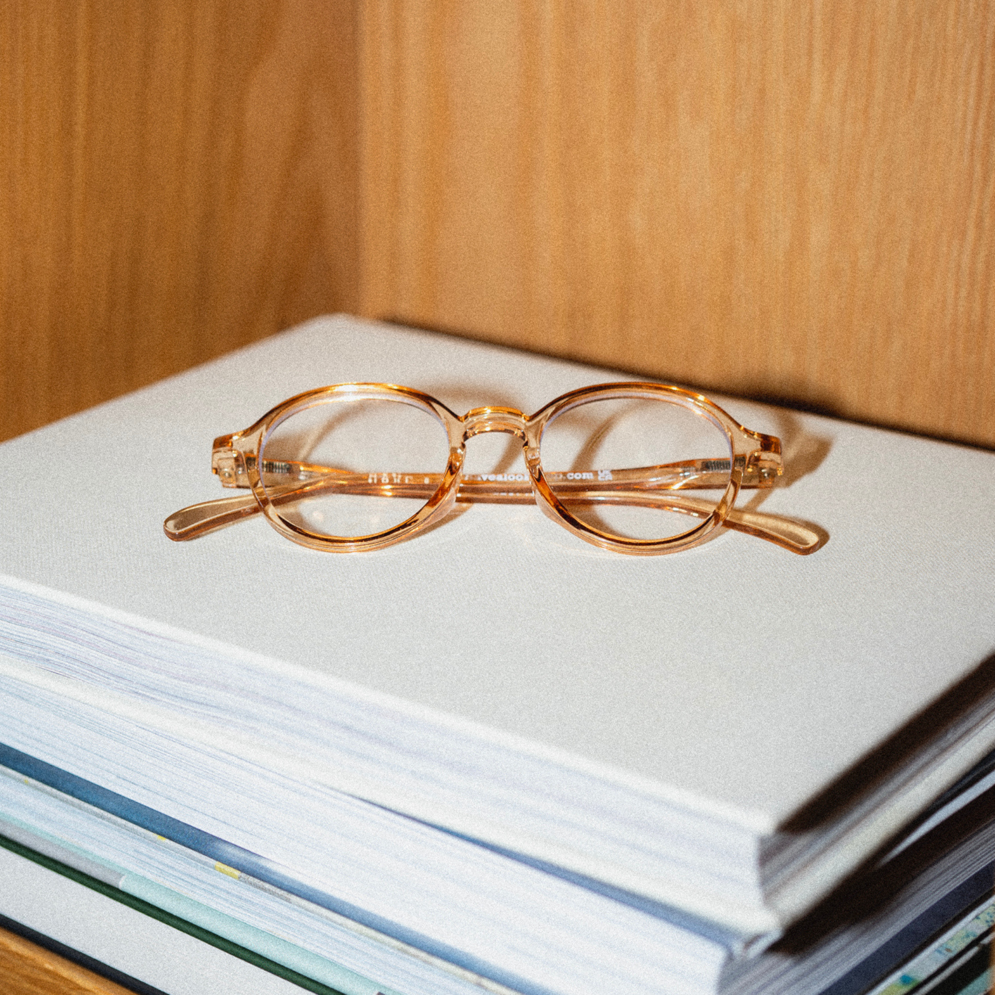 Reading glasses Circle Slim - amber