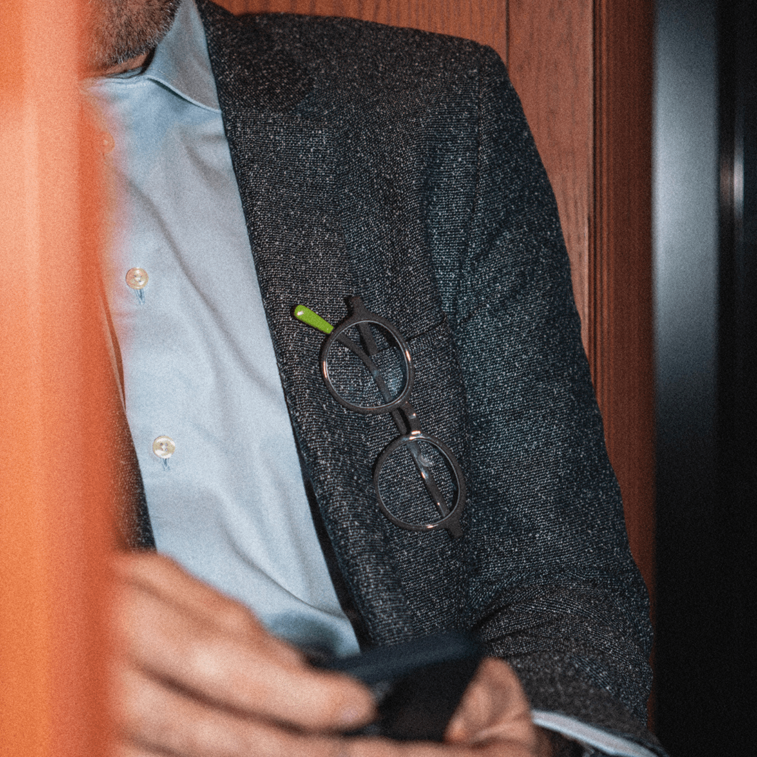 Minus glasses Circle Slim - navy