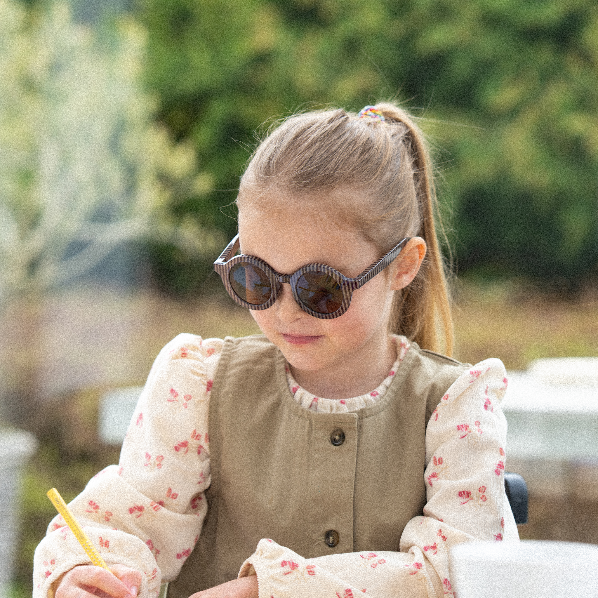 Kids' sunglasses Circle Mini - brown/beige