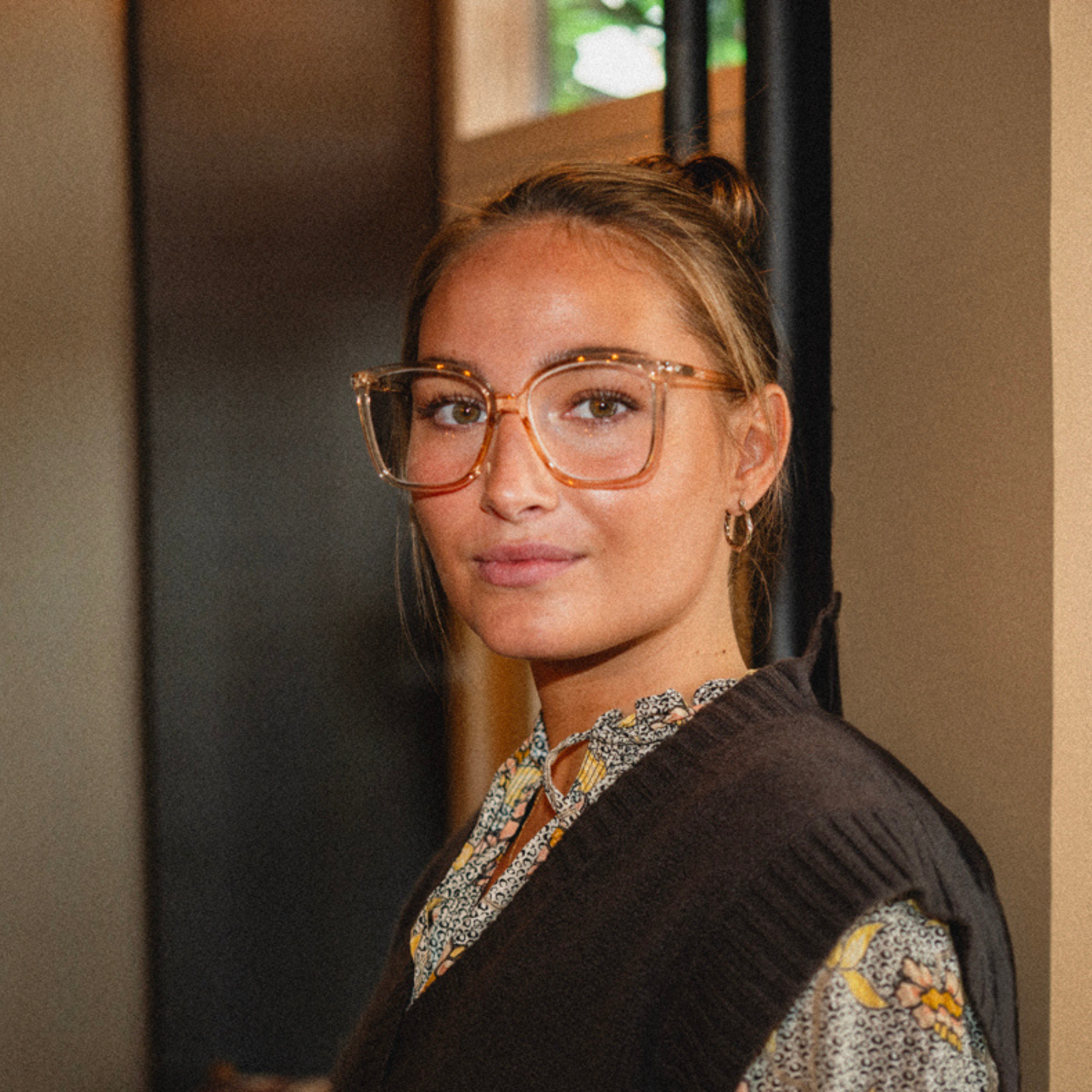 Clear lens glasses Nymph - champagne