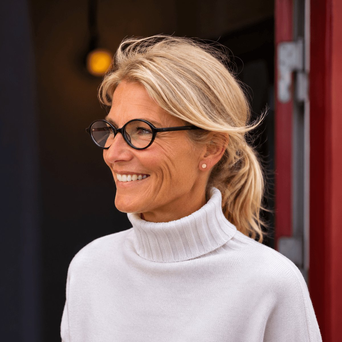 Reading glasses Oval - black