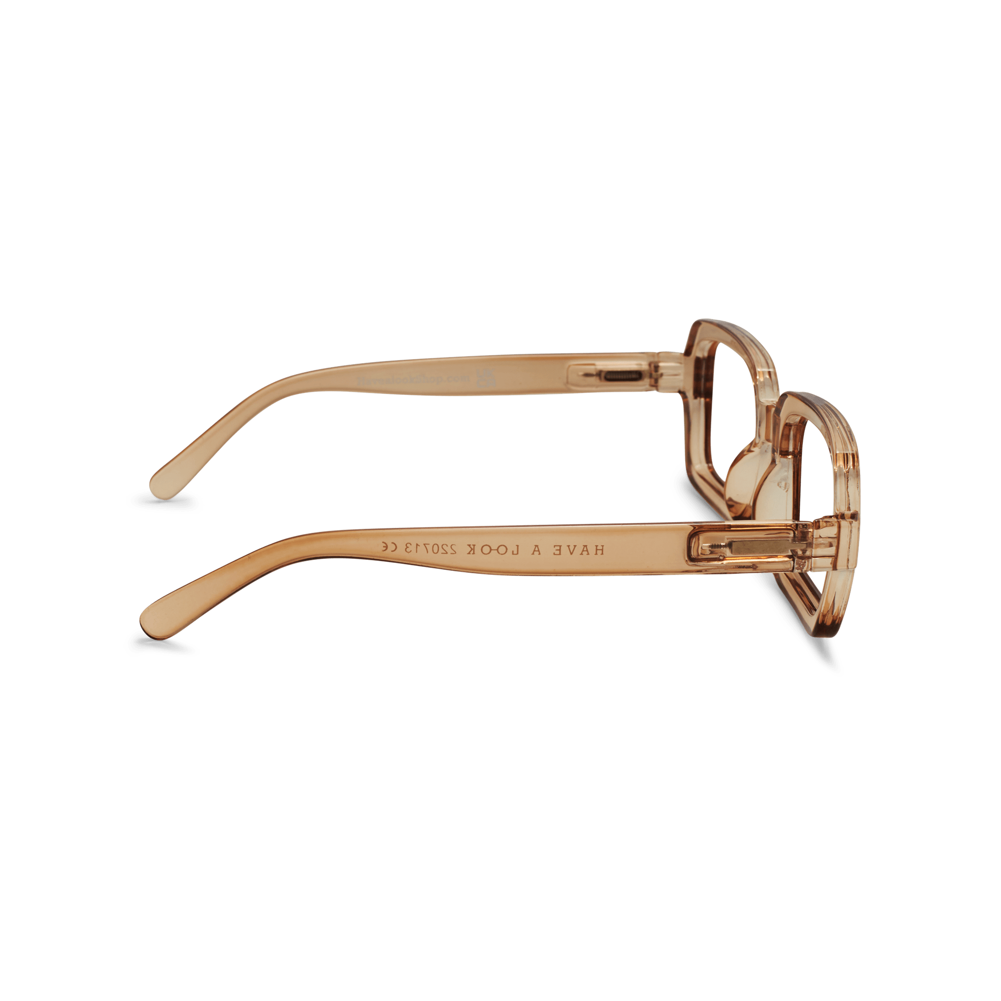 Clear lens glasses Square - brown sugar