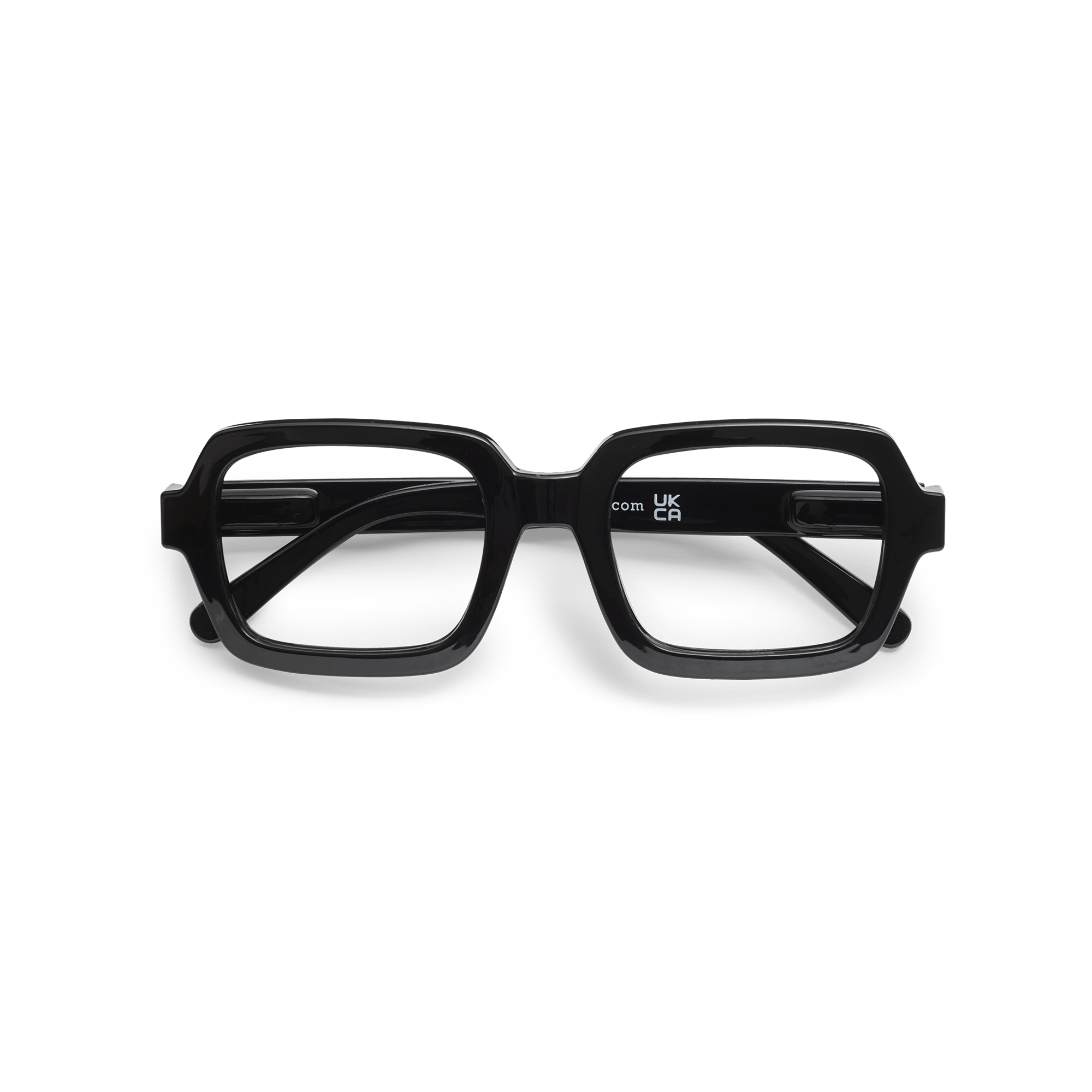 Clear lens glasses Square black