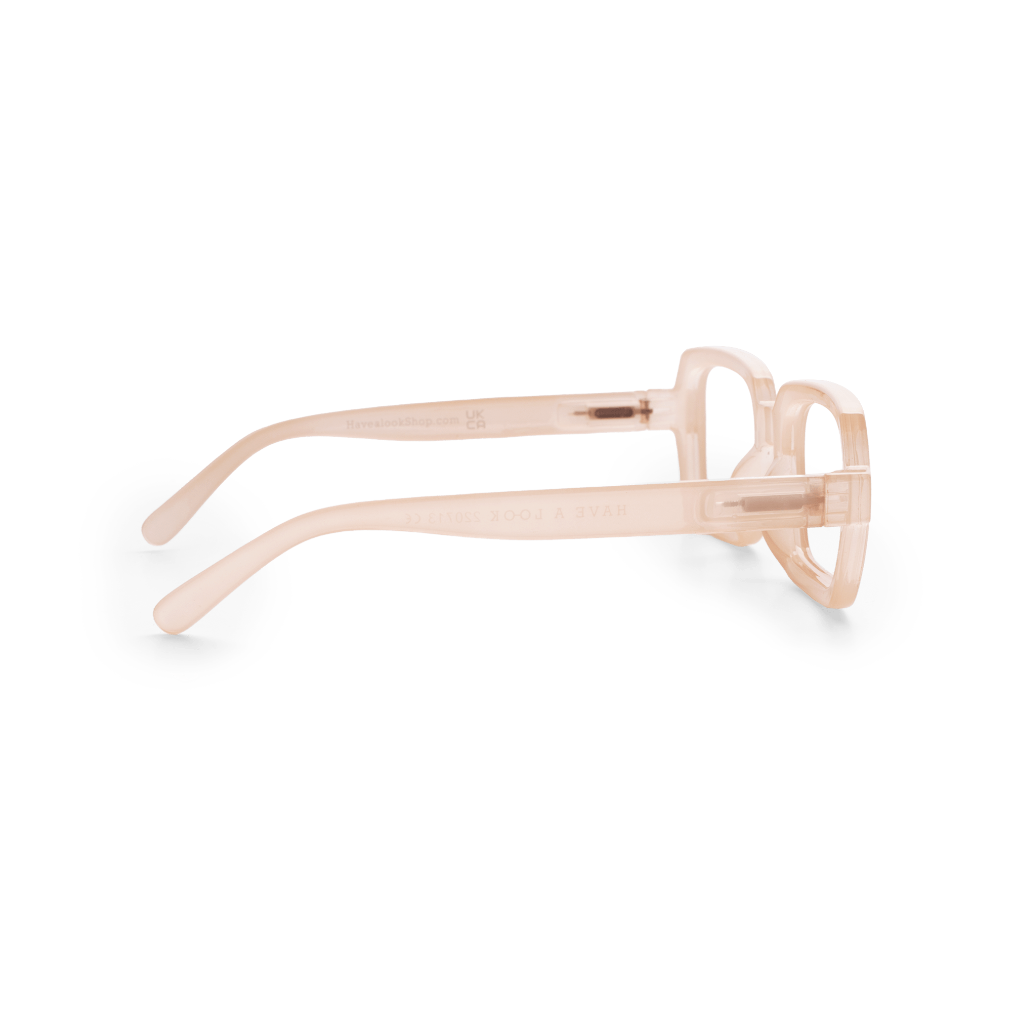 Clear lens glasses Square - nude