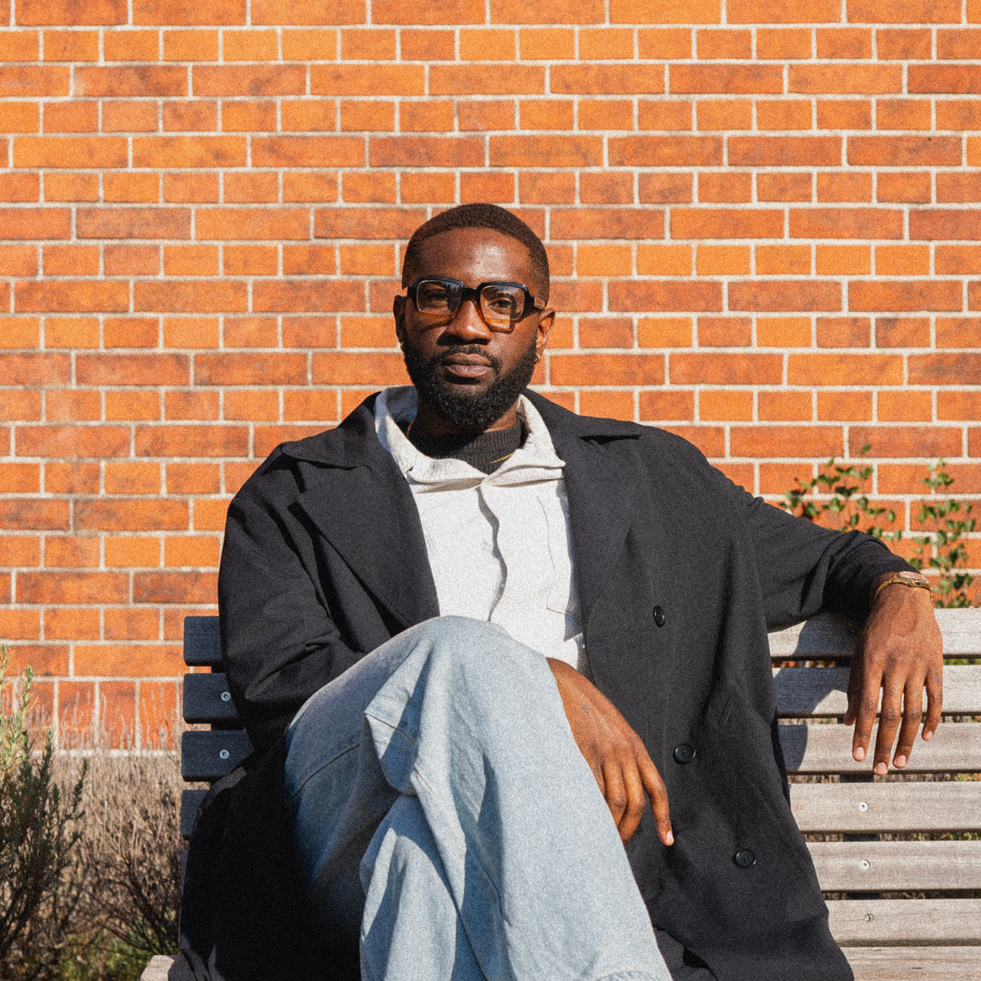 Clear lens glasses Square - black/brown