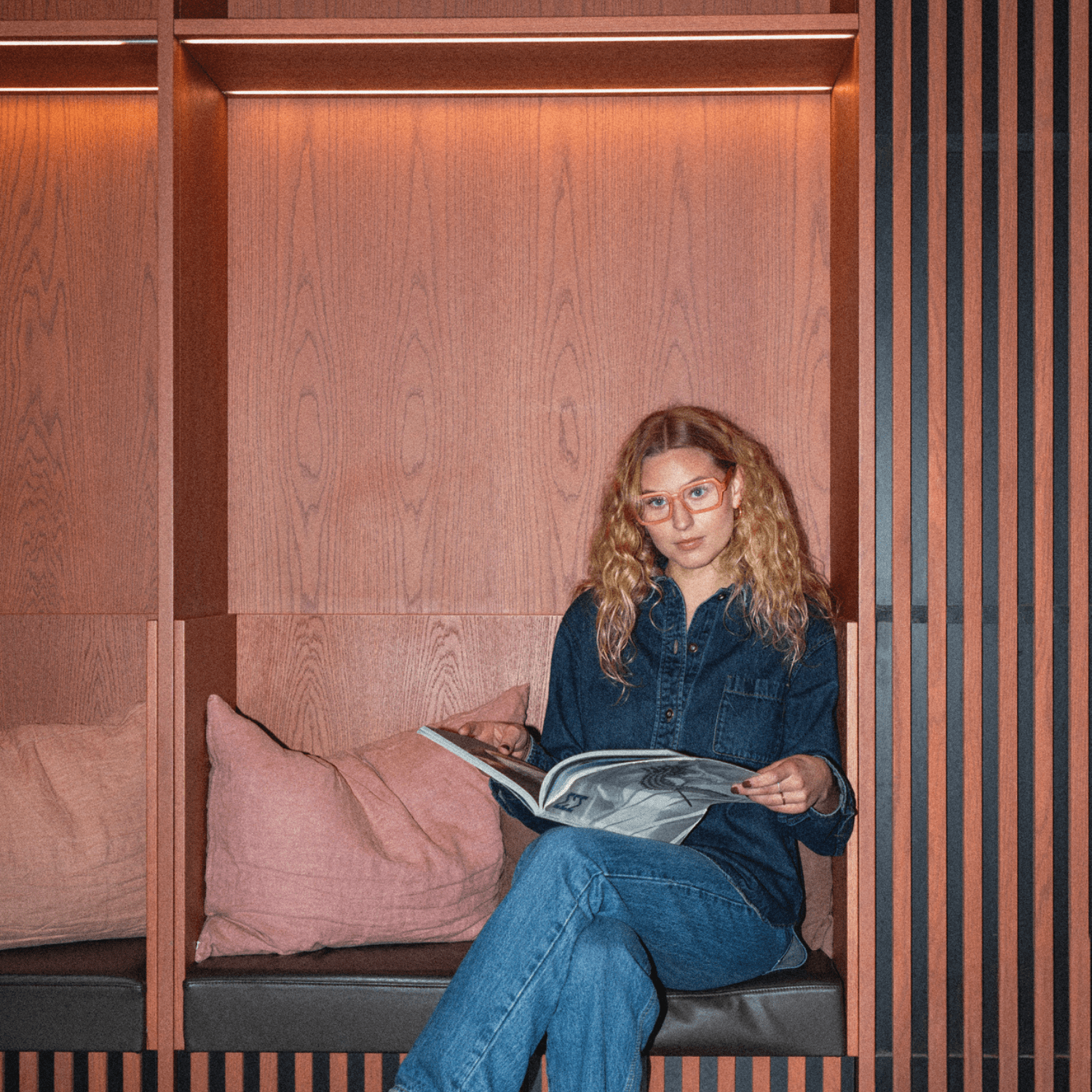 Reading glasses Square - coral