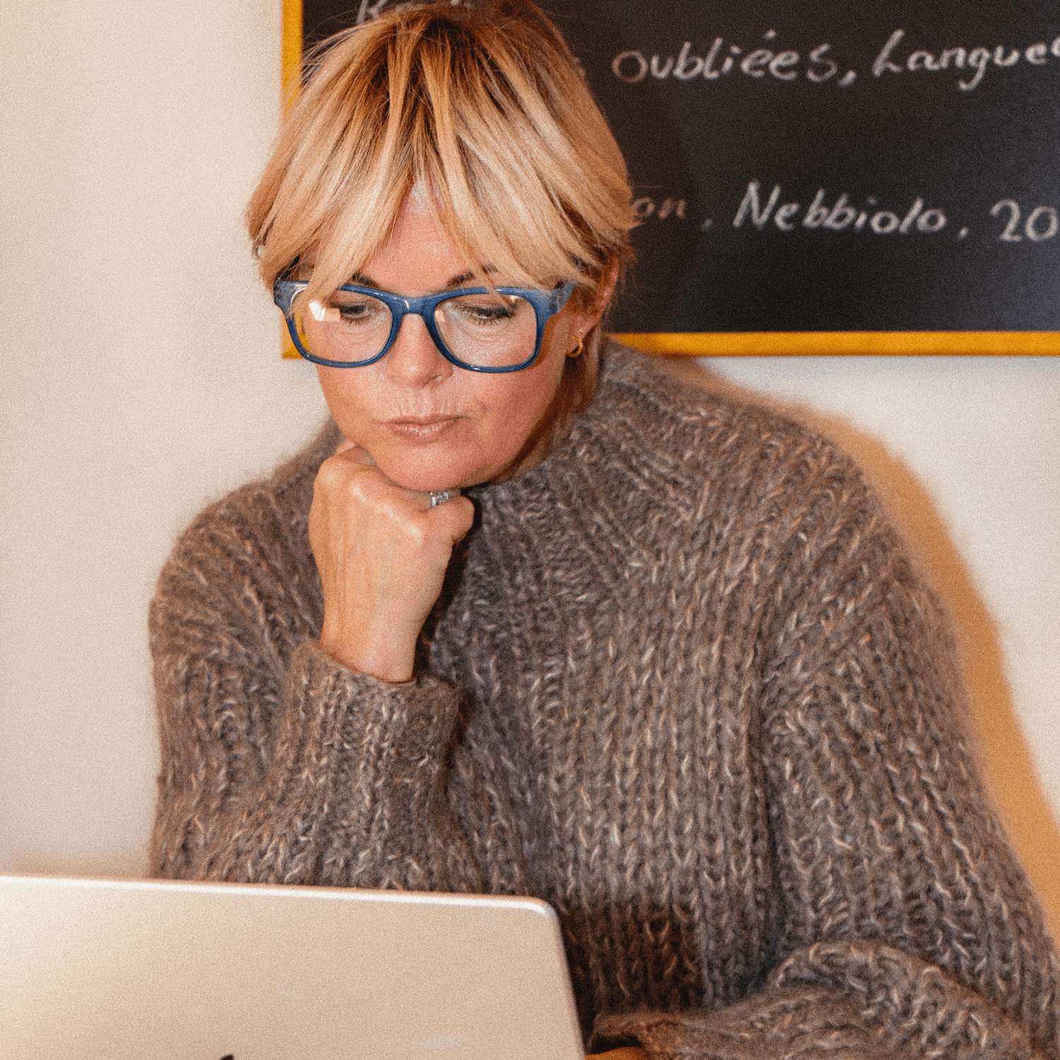 Minus glasses Type B - blue