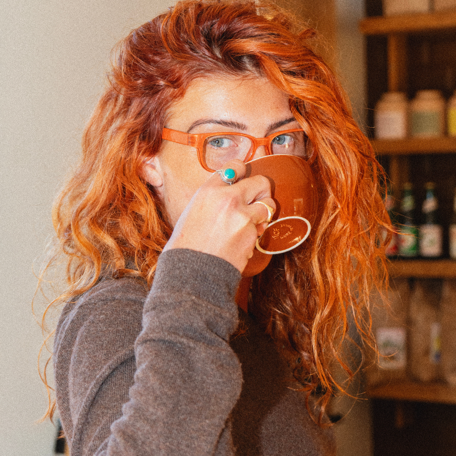 Reading glasses Urban - burnt orange