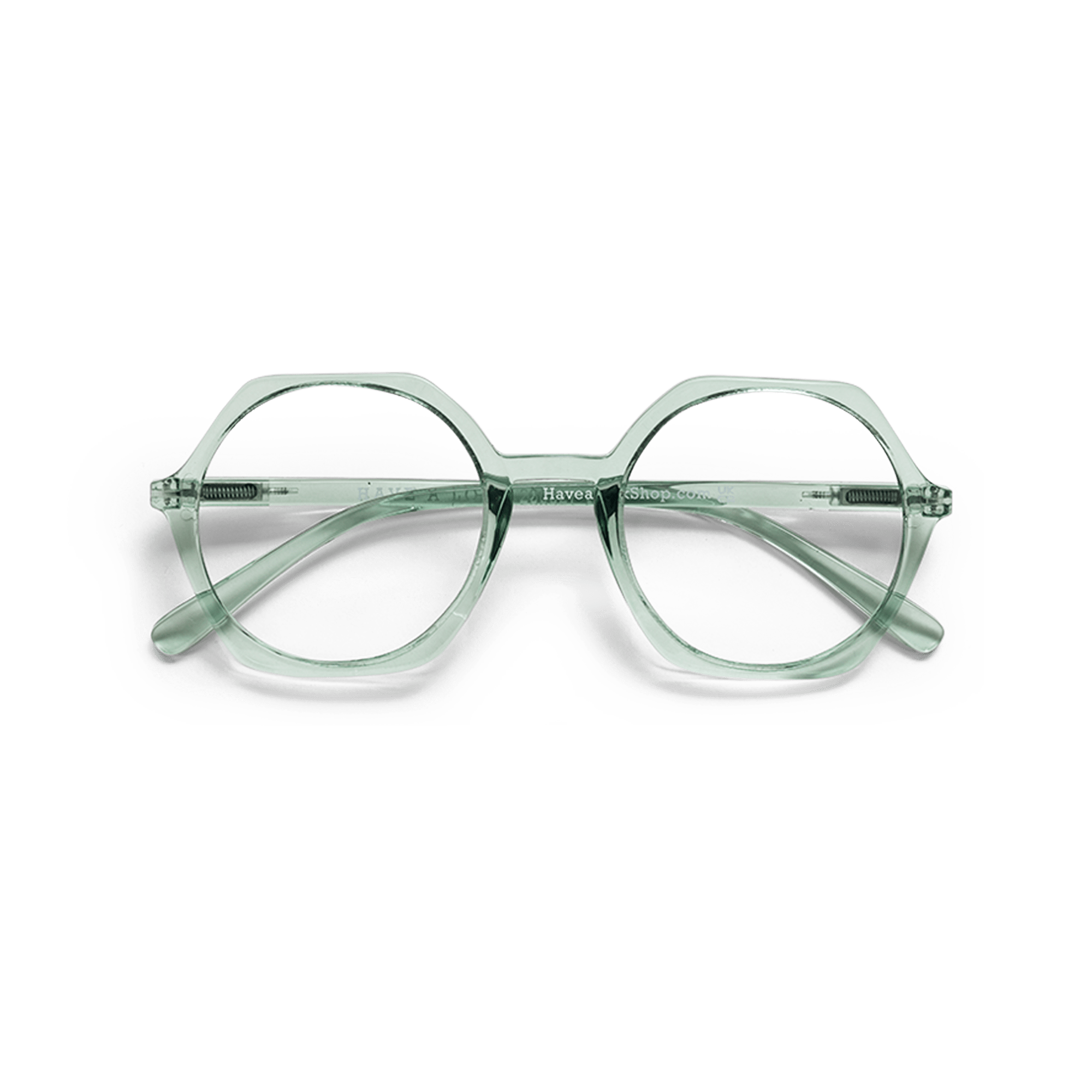 Minus glasses Edgy - clear green