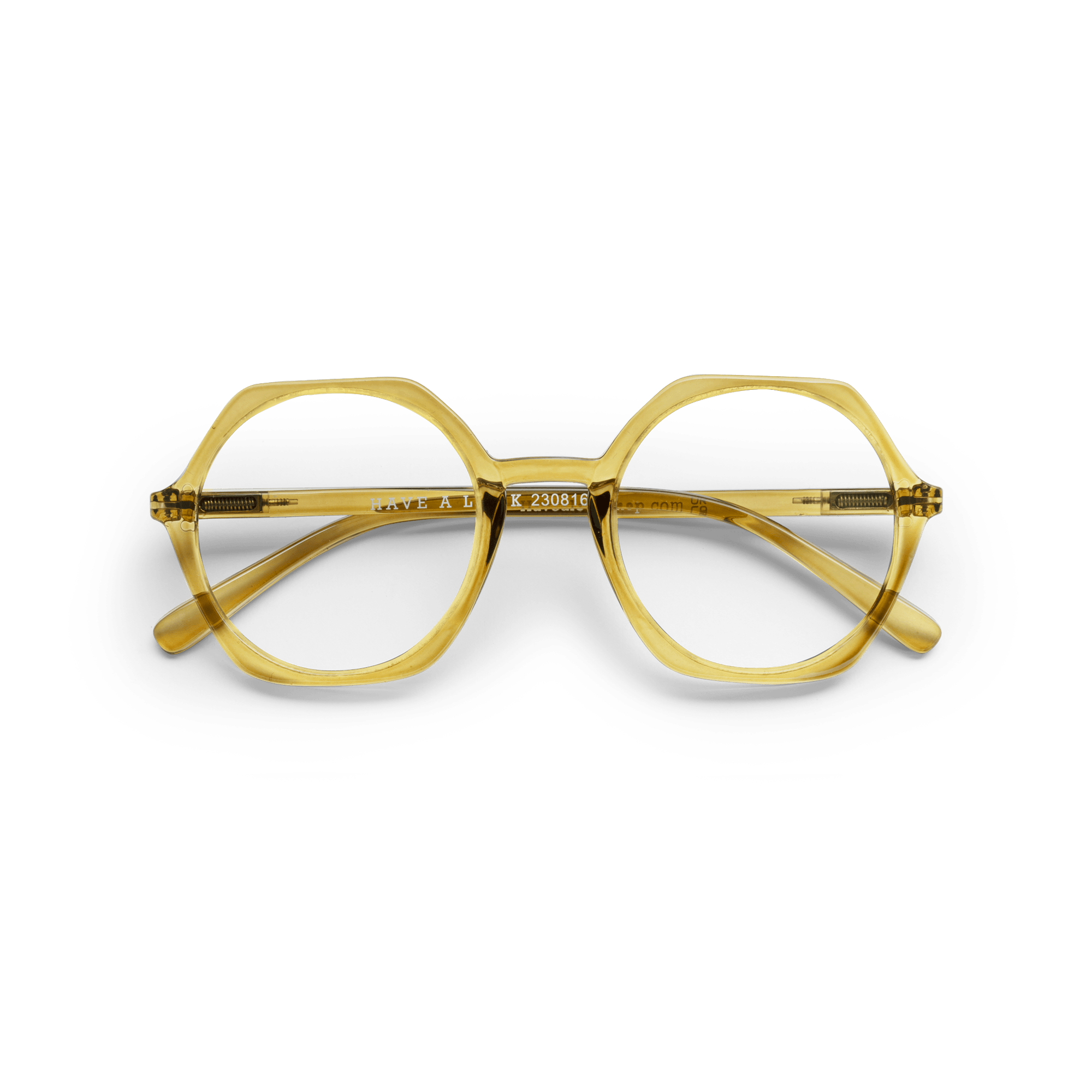 Minus glasses Edgy - olive brown