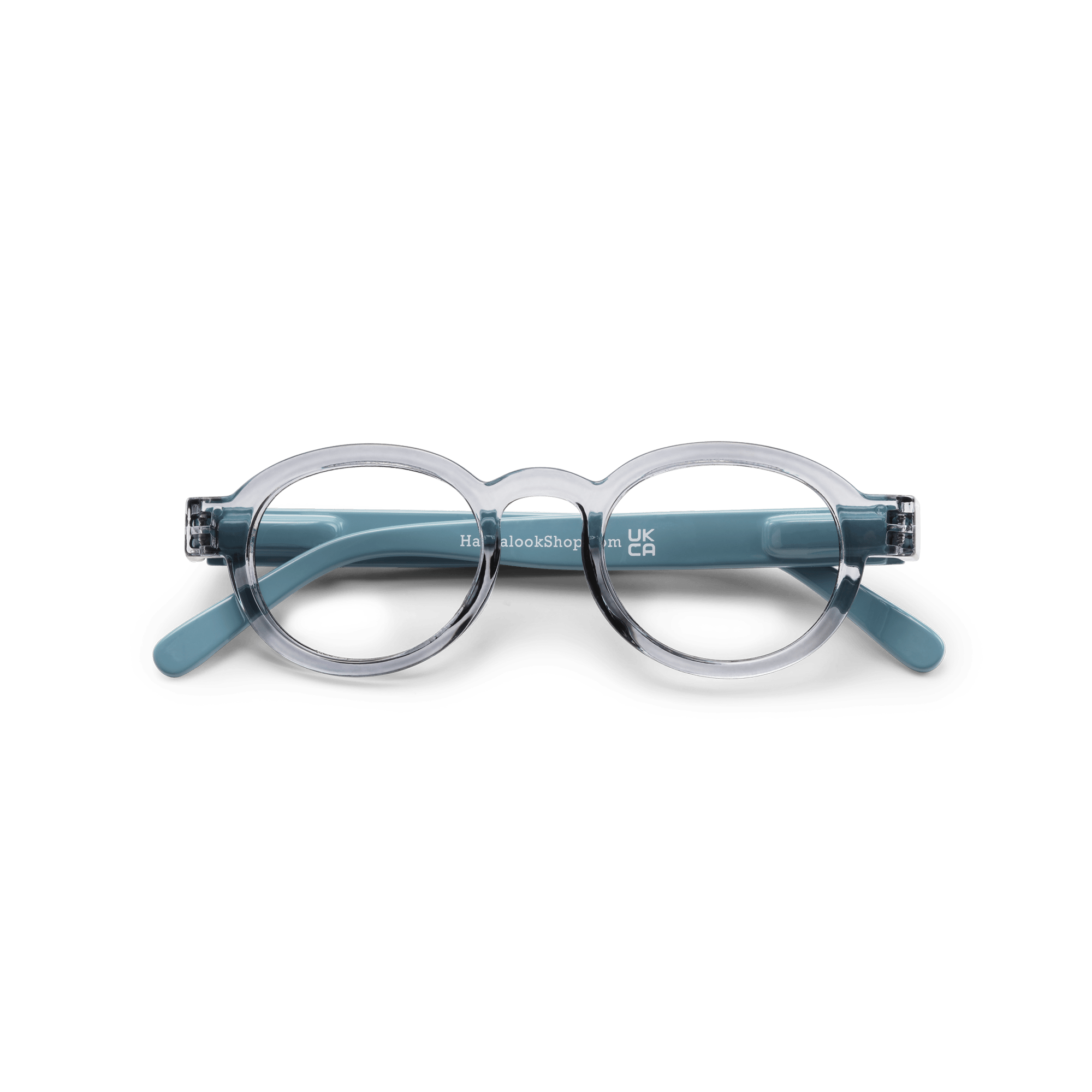 Clear lens glasses Circle Twist - grey/blue