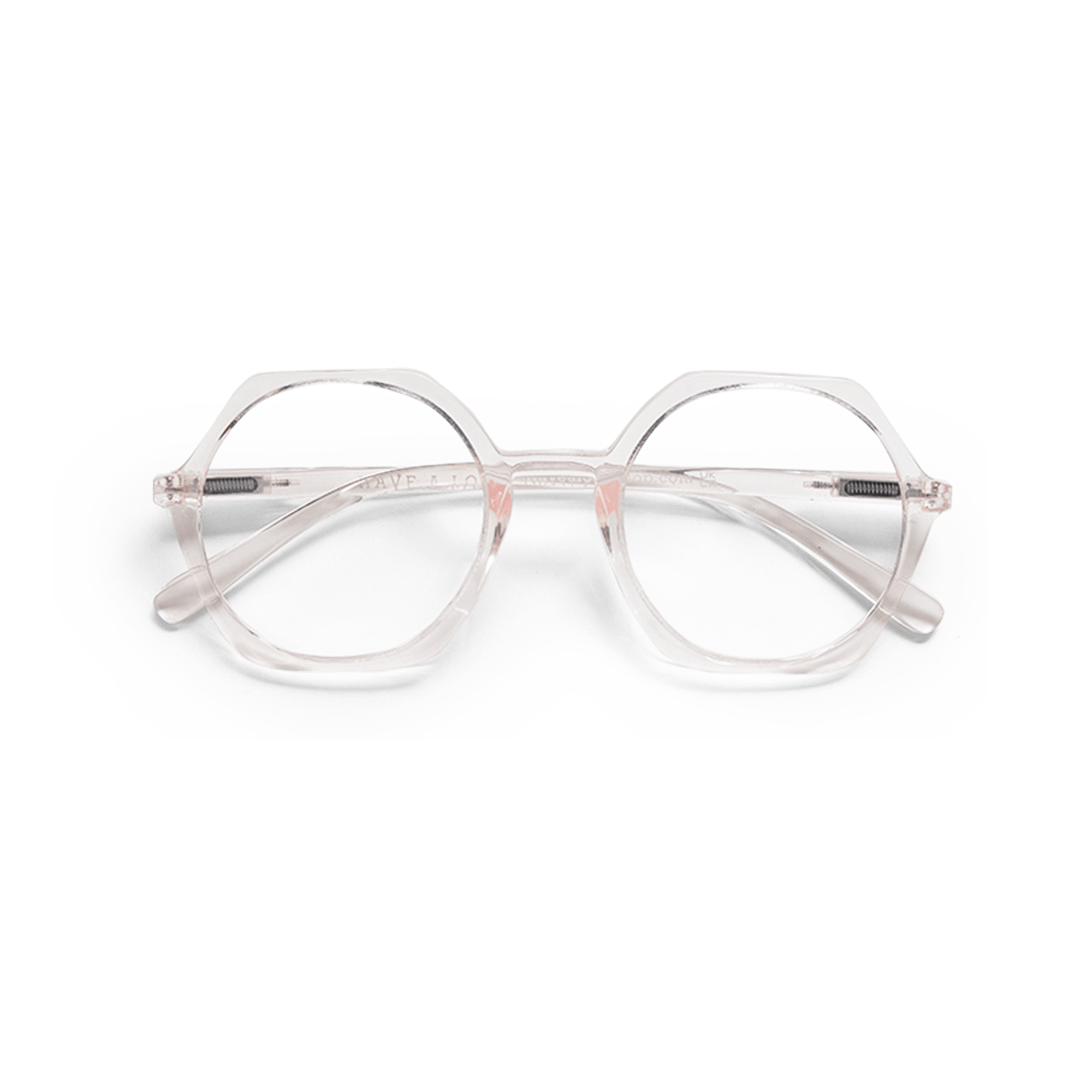 Clear lens glasses Edgy - clear pink