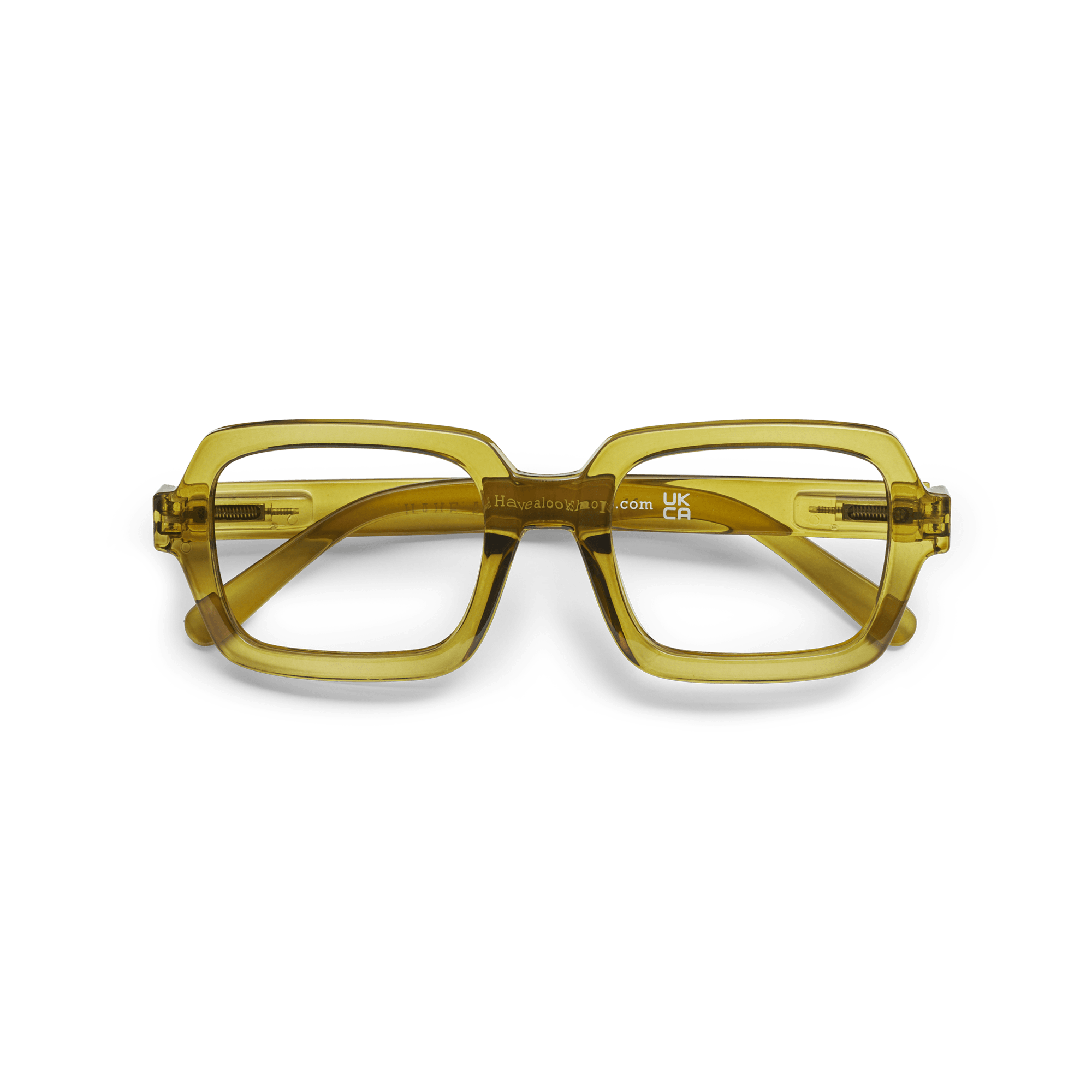 Clear lens glasses Square - moss