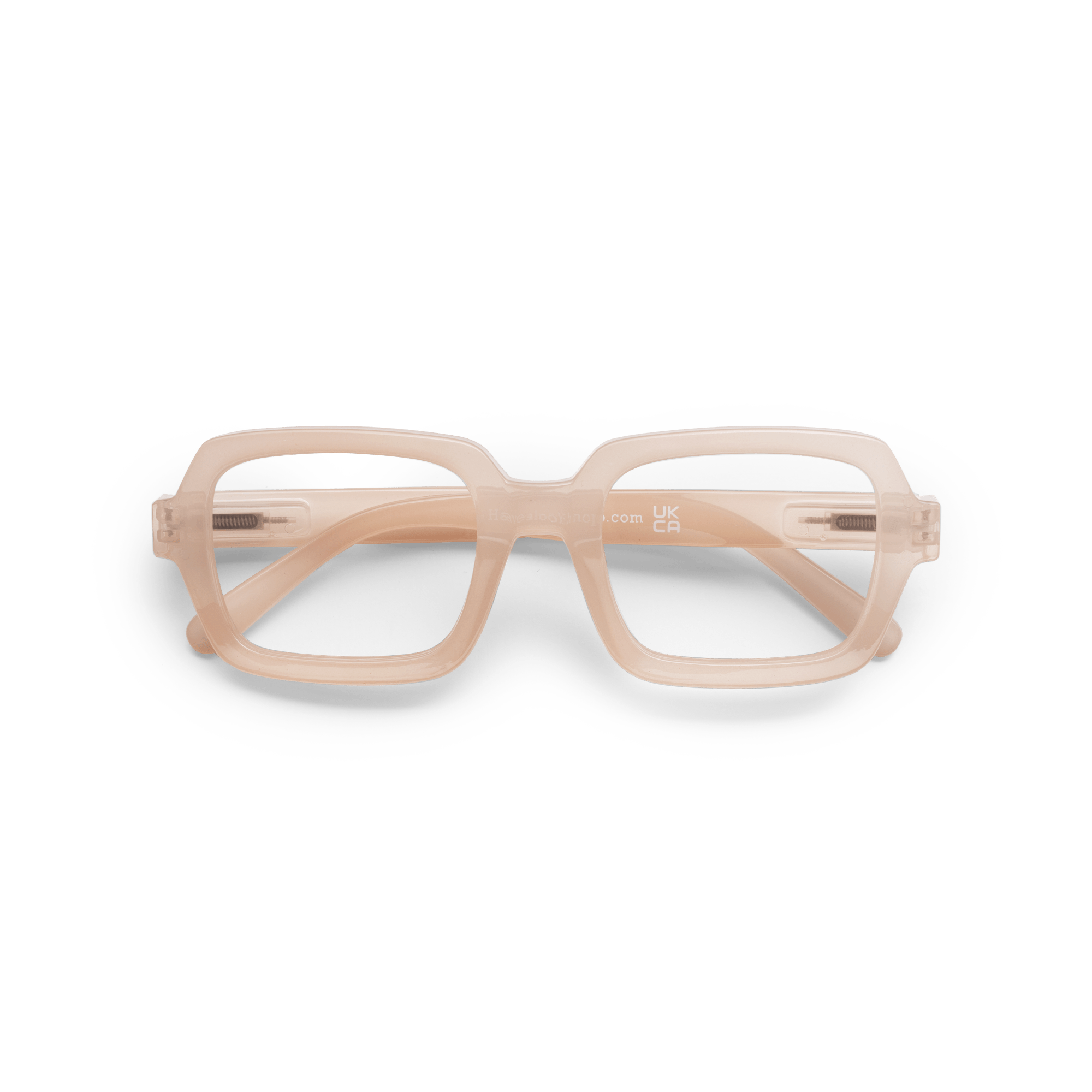 Clear lens glasses Square - nude