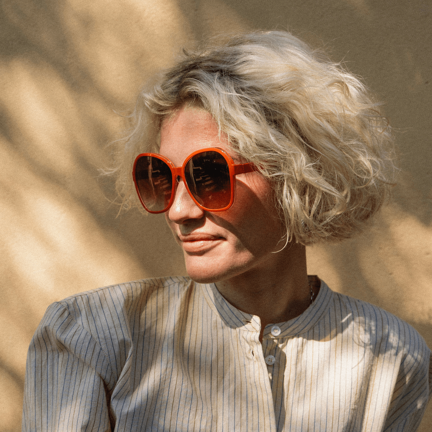 Sunglasses Butterfly - burnt orange