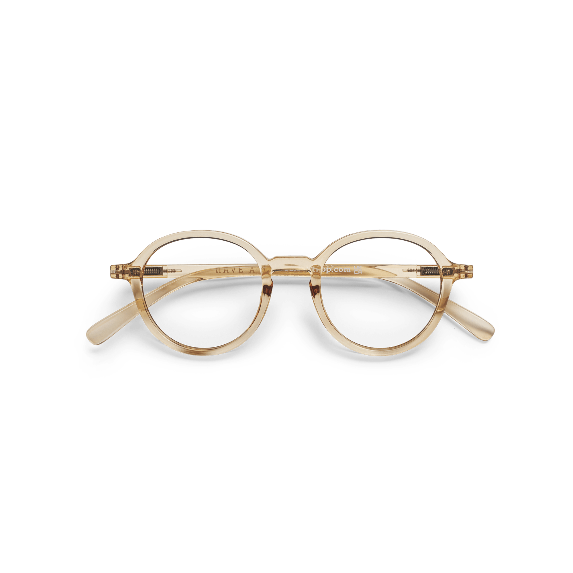 Clear lens glasses Circle Slim - amber