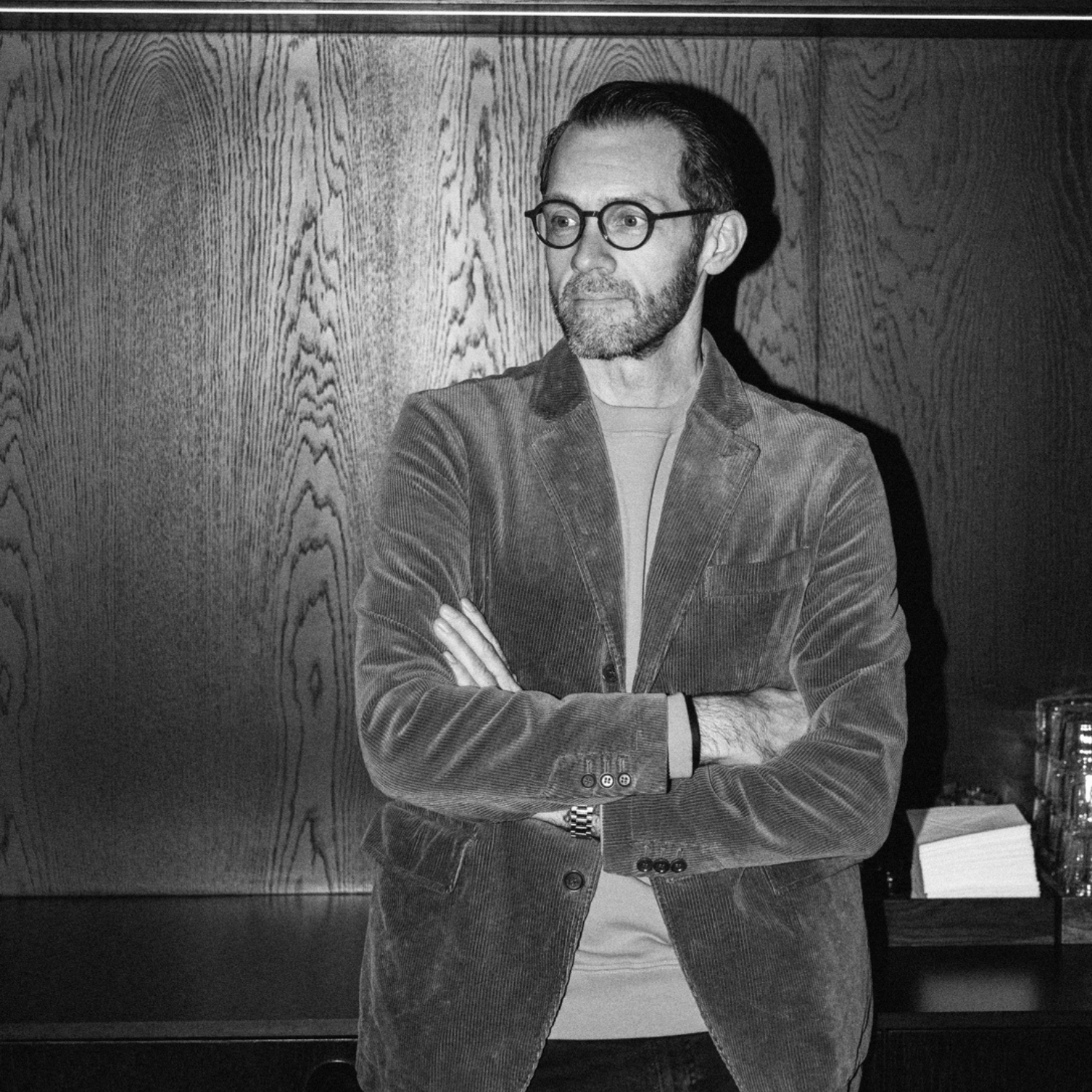 Minus glasses Circle Slim - dark green