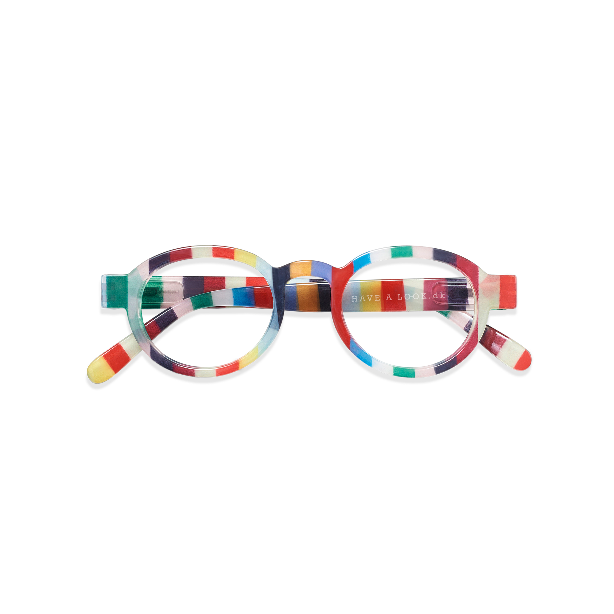 Clear lens glasses Circle Twist - candy