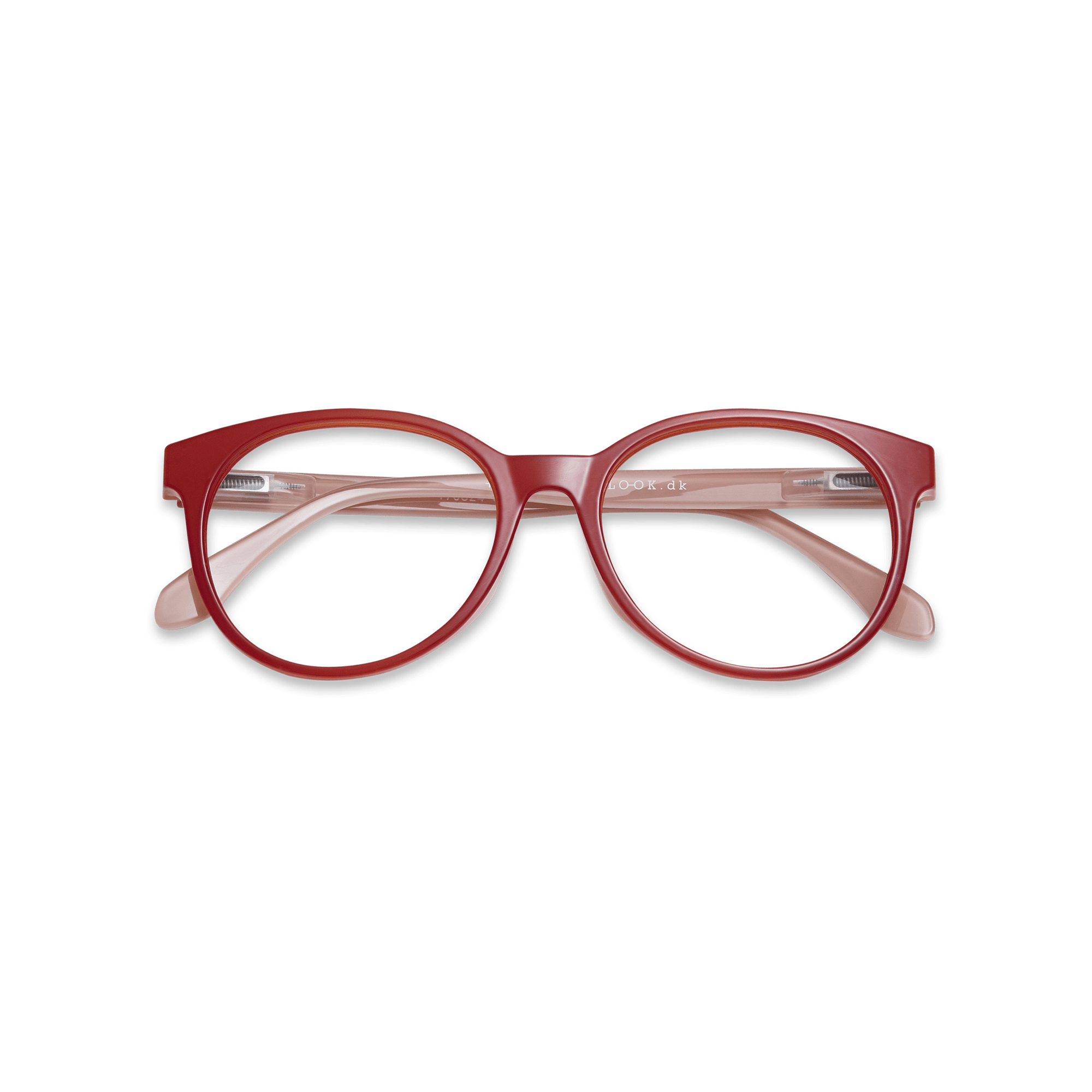 Clear lens glasses City - coral