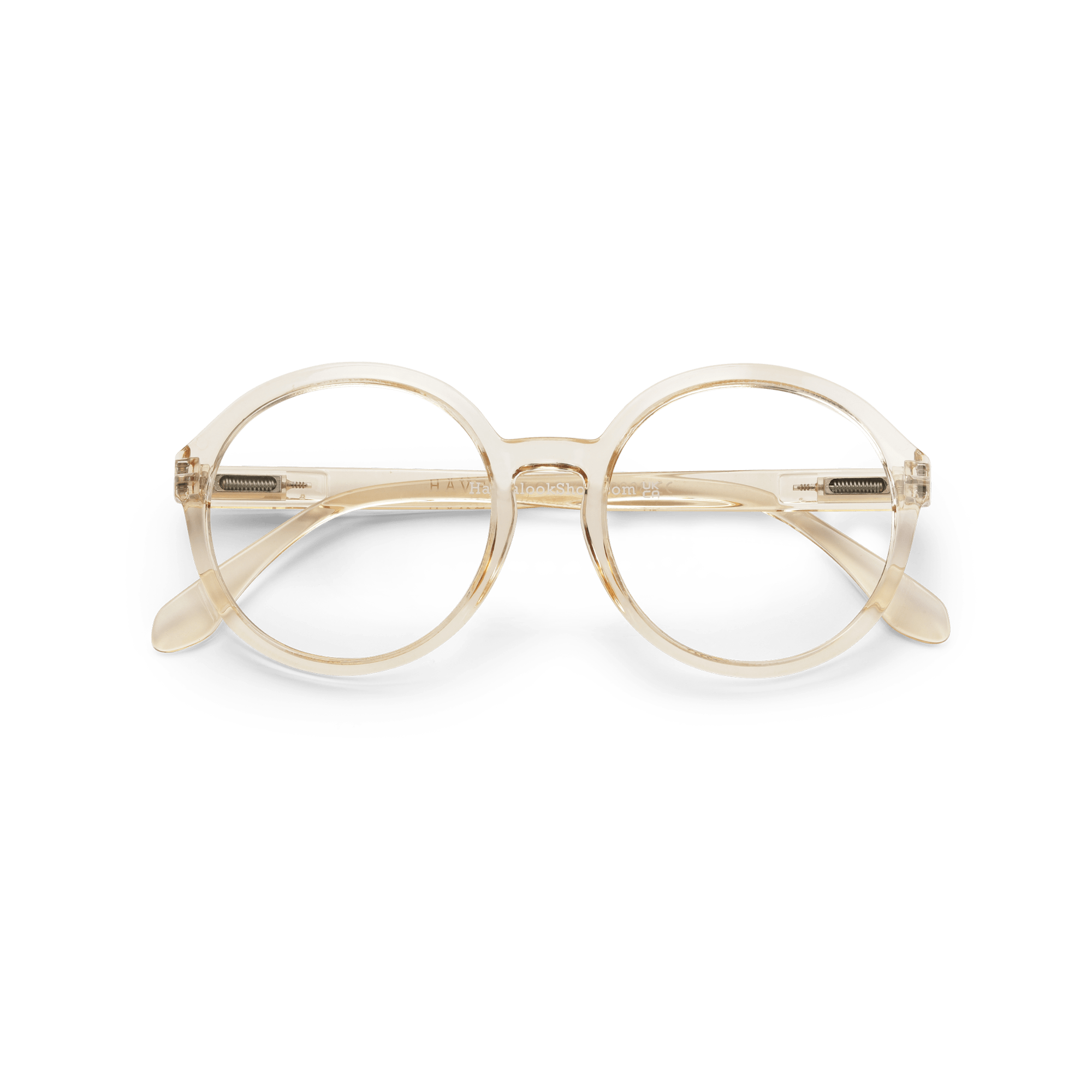 Clear lens glasses Diva - champagne