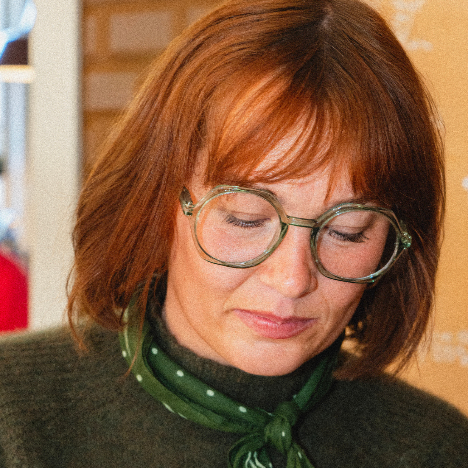 Reading glasses Edgy - clear green