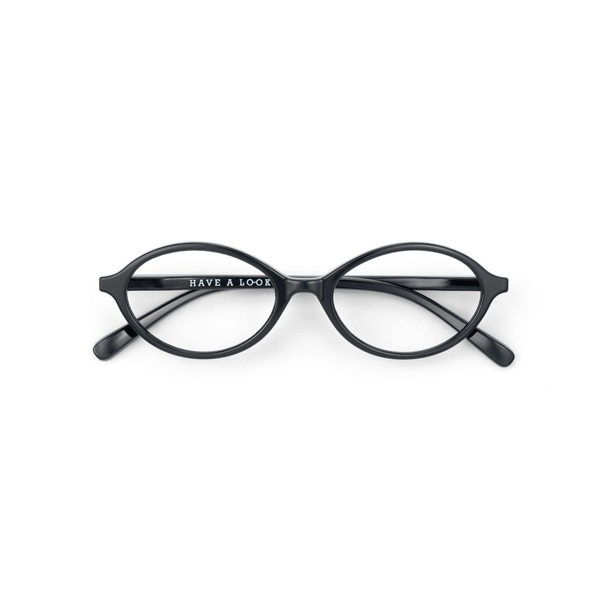 Reading glasses Oval - black