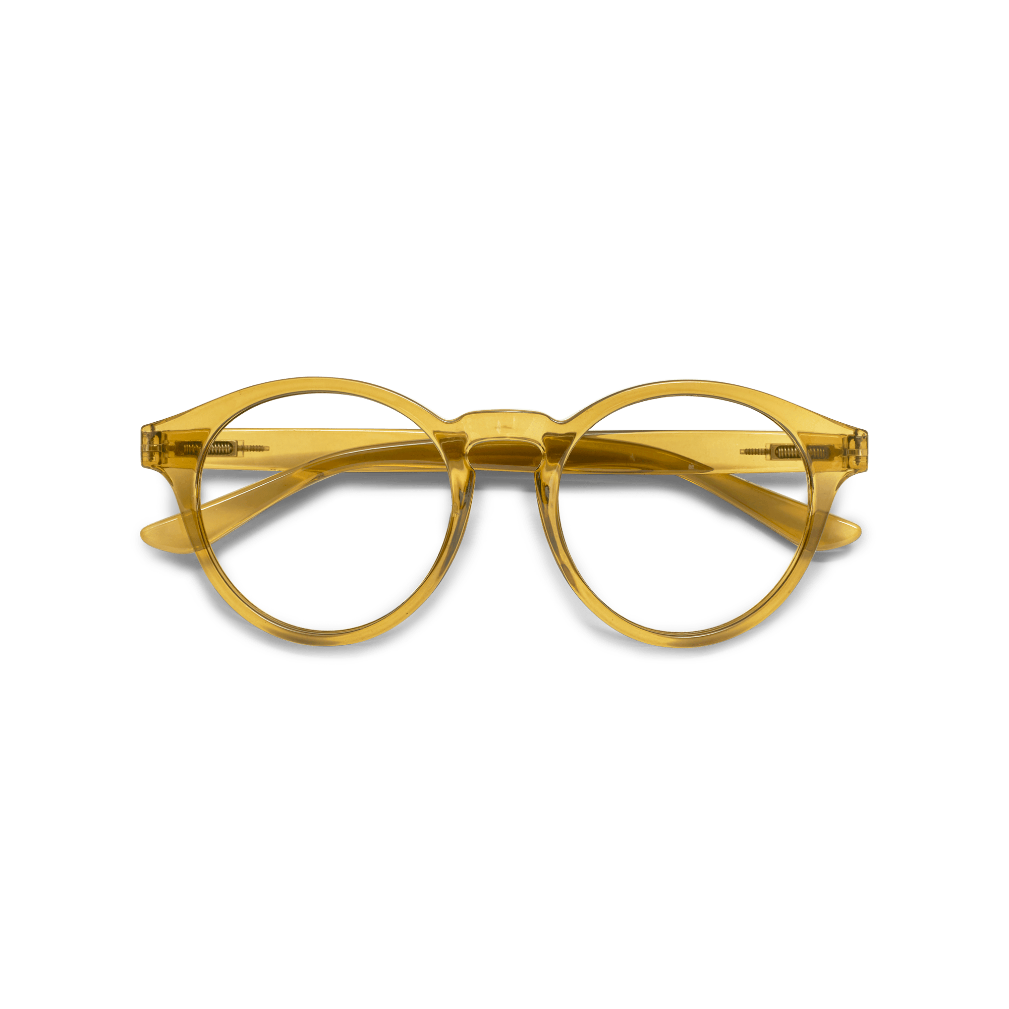 Clear lens glasses Casual - olive brown