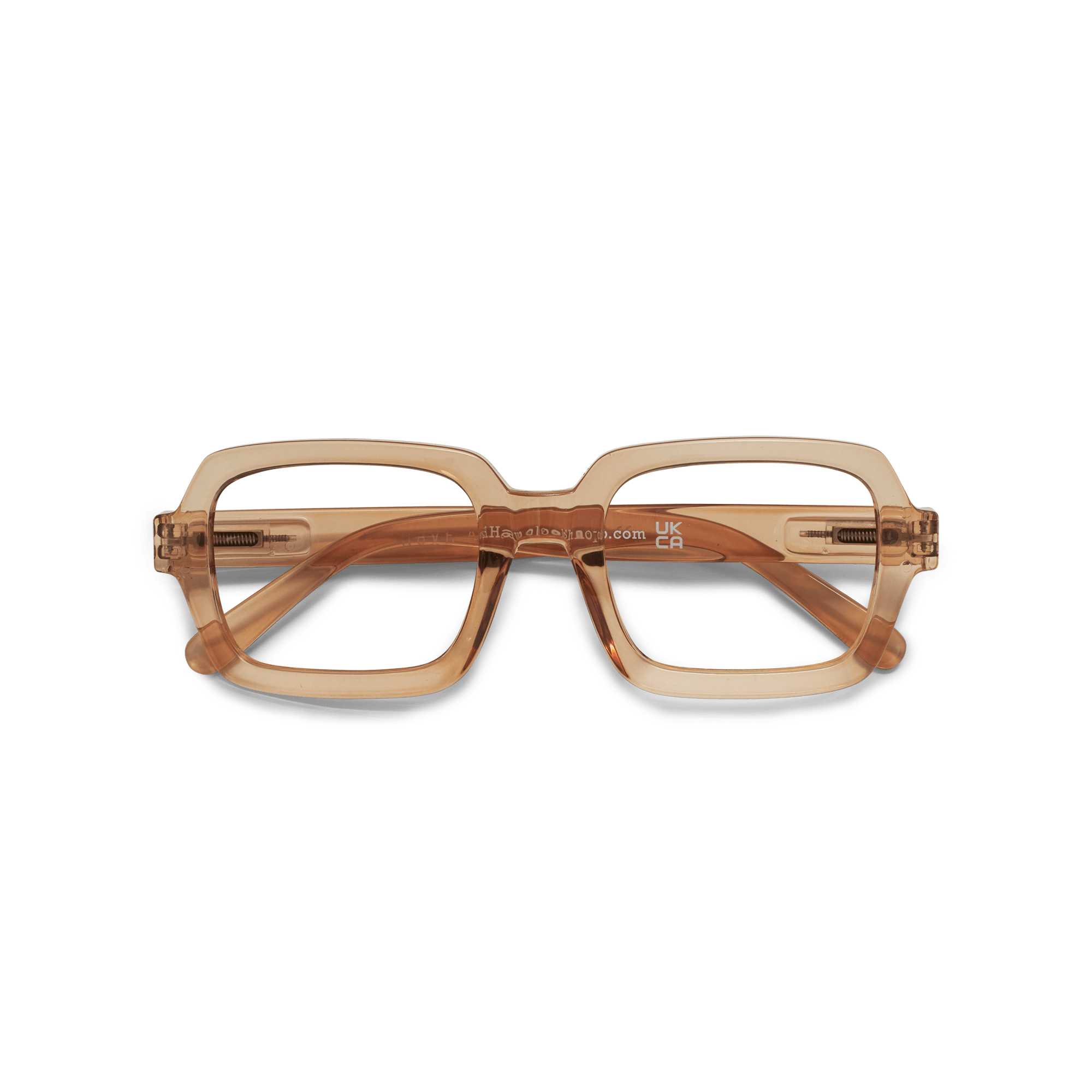 Clear lens glasses Square - brown sugar