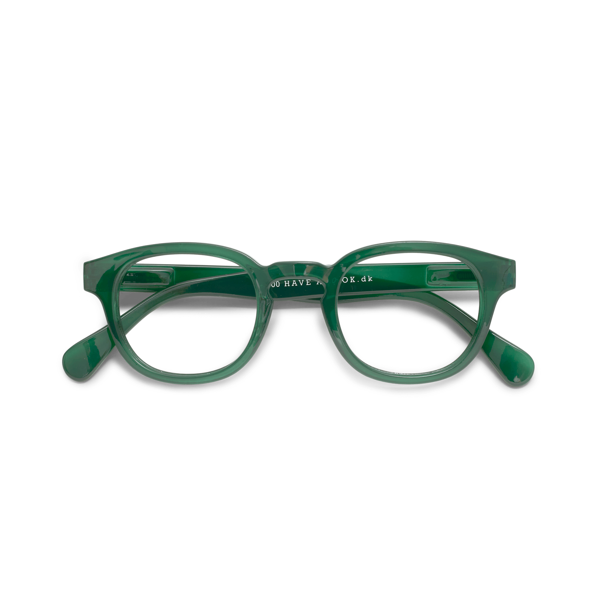 Clear lens glasses Type C - green