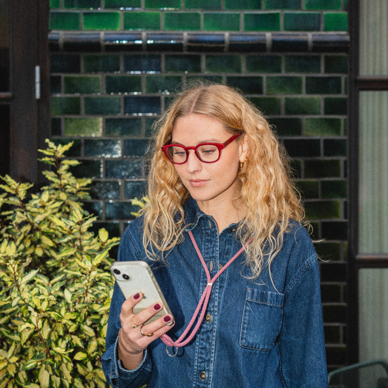 Clear lens glasses Type C - wine