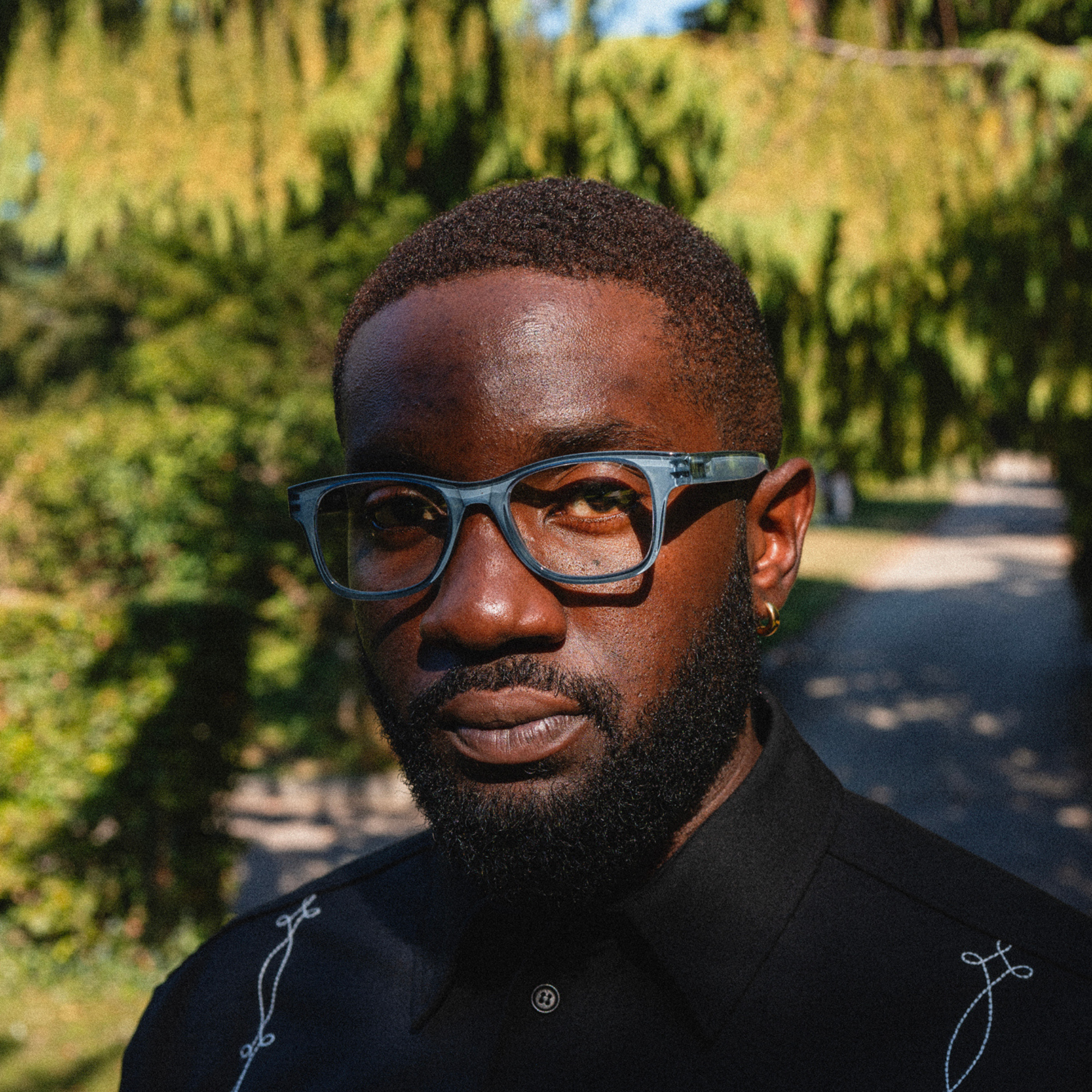 Clear lens glasses Type B - blue