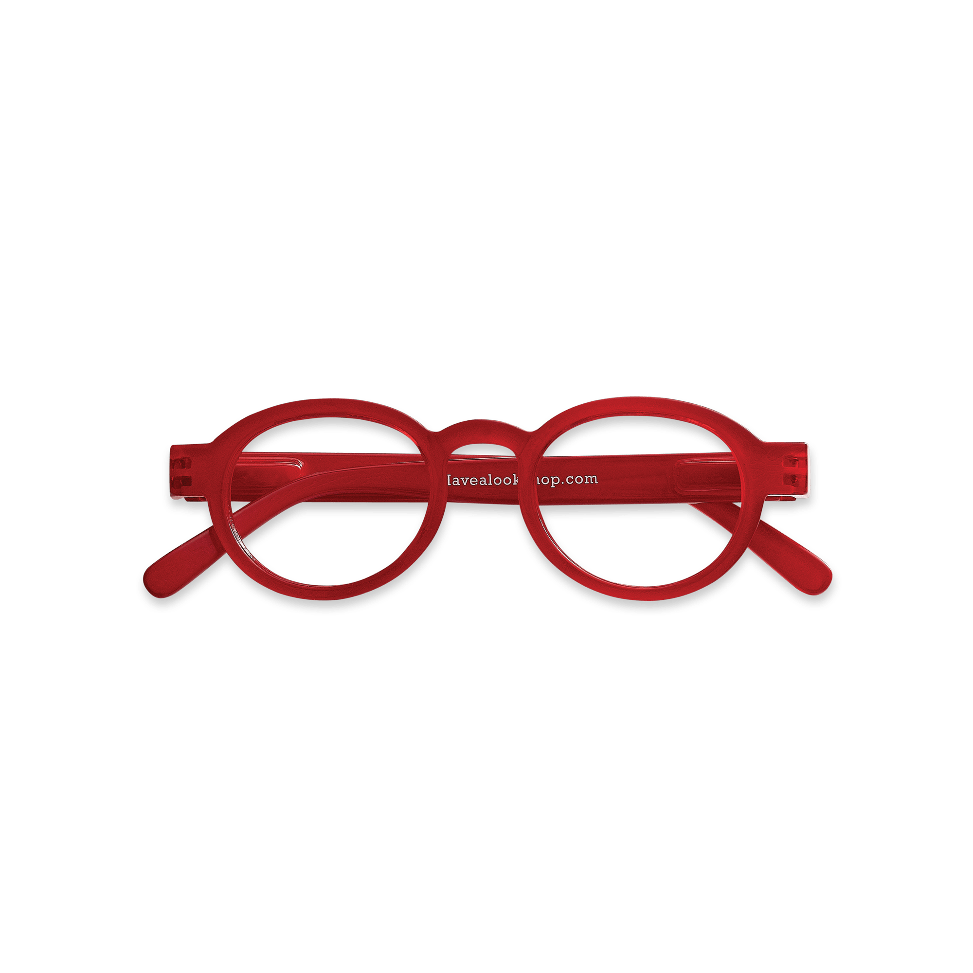 Minus glasses Circle Twist - red