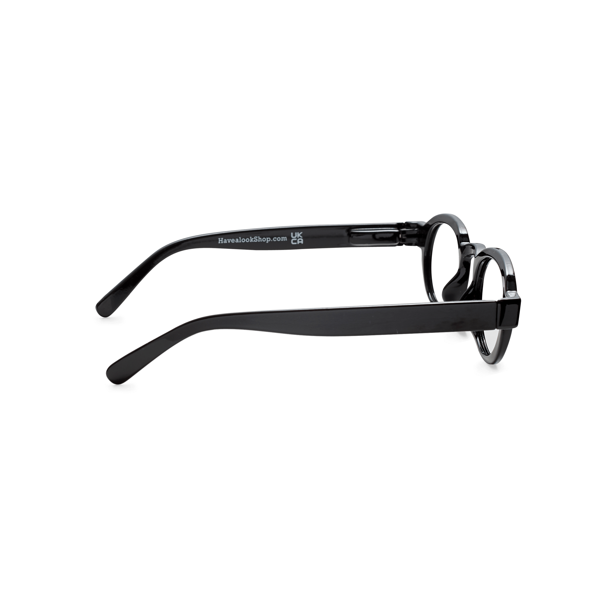 Clear lens glasses Circle Twist - black