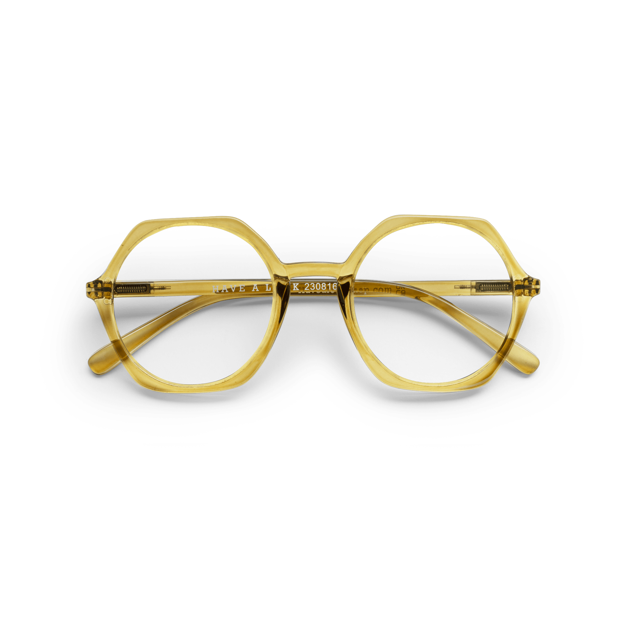 Clear lens glasses Edgy - olive brown